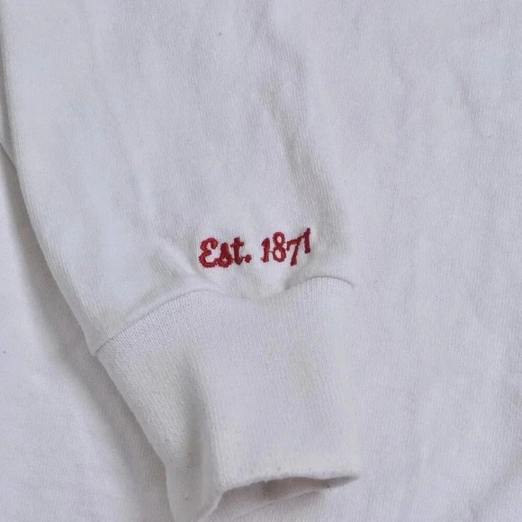 Barbarian Rugby Shirt England World in Union White Long Sleeve Athletic Size XXL - Picture 11 of 11